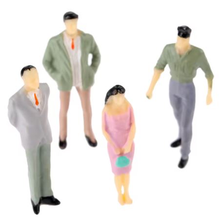 7 handgefertigte Figuren