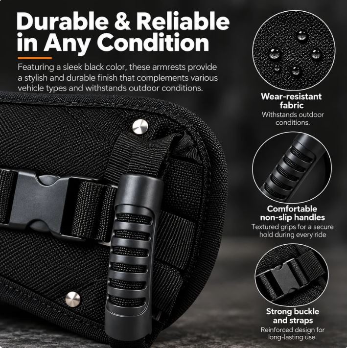Secure Passenger Belt with Dual Grips